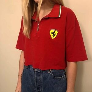 FERRARI CROPPED POLO